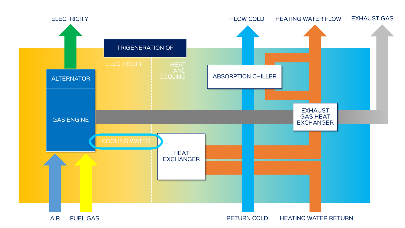 Trigeneration Schematic (CCHP)