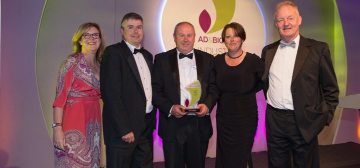 Edina and Springvale Farm wins award at UK AD Biogas Awards 2016